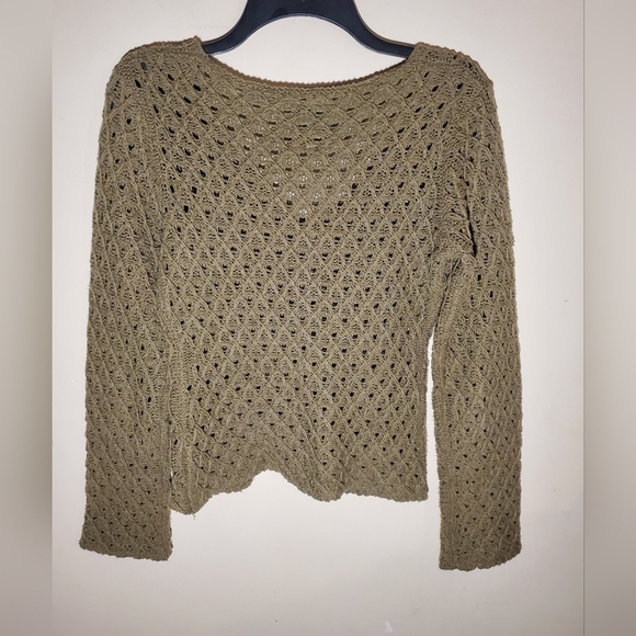 Unif Garden Sweater Crotchet Flower Button Size M - Picture 5 of 10